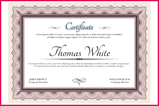 sample award certificate