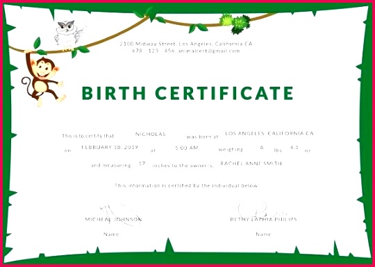birth certificate template free word format pdf uk sample pretend