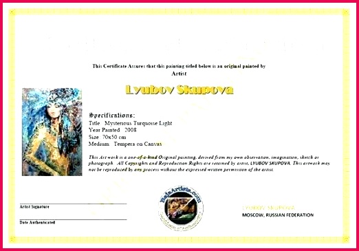 Artist Certificate Authenticity Template Art Free – wingsmedia 365522 painting certificate of authenticity template artist art microsoft word c certificates of authenticity for artists artist certificate template free