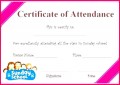 6 attendance Certificate Templates for Word