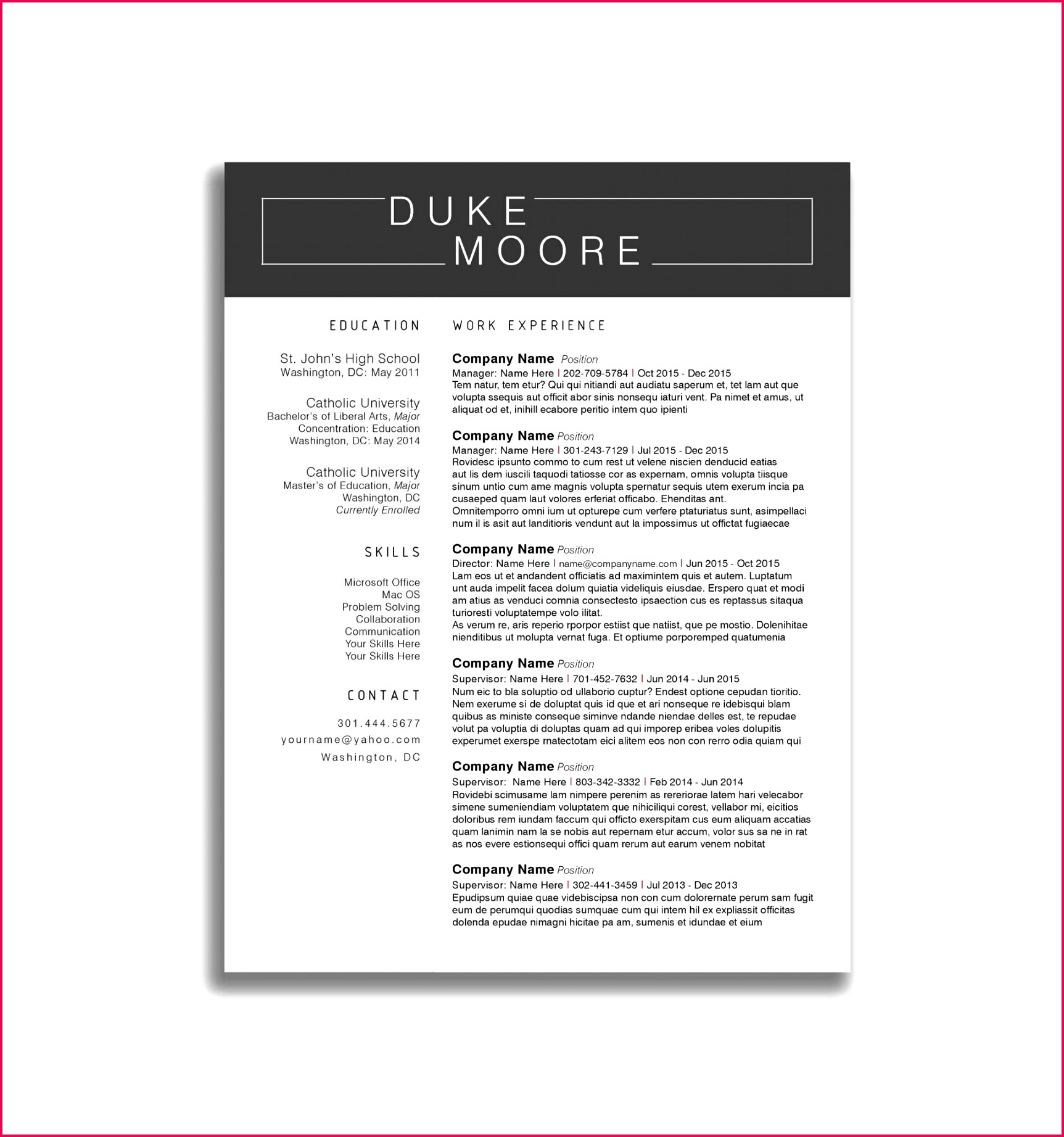 Resume Template for Engineers Network Engineer Resume Template Reference Resume Sample Doc