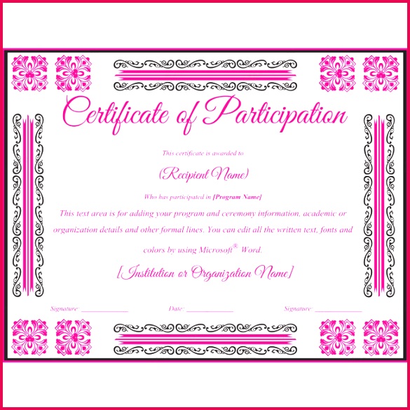 Certificate of Participation 02 585585 1b0d5f f5df1fabefdcb385c5d