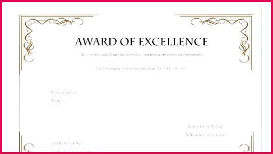free printable certificate template examples in word blank of excellence certificates are documents that celebrate these papers have a lot importance