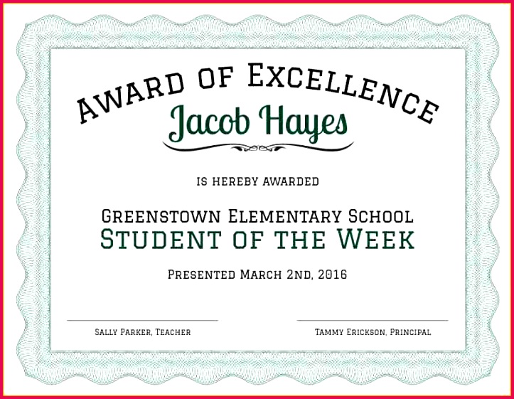 formal award certificate template formal award of excellence template 1 792