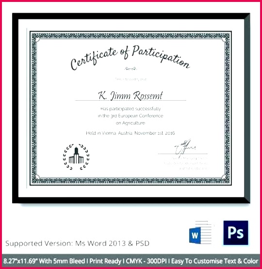 how to make certificate template elegant training participation ce