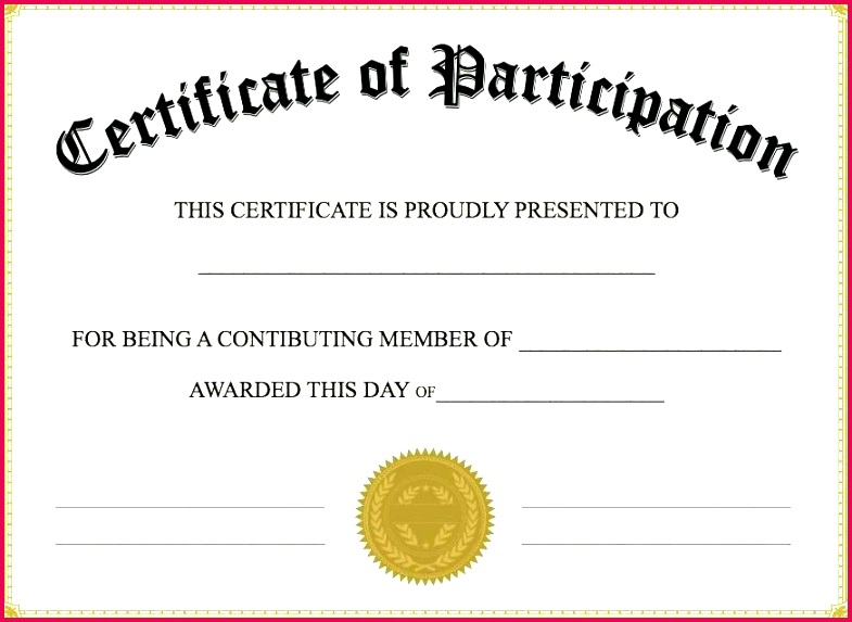 how to make certificate template create a of participation templ