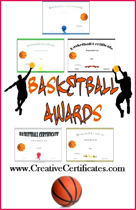 free printable basketball certificates and awards that can be customized certificate templates coach