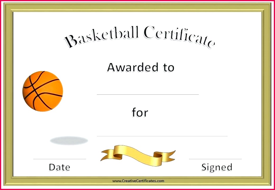 free award templates stunning basketball certificates for elementary students