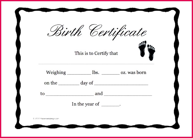 Fake Birth Certificate Maker Free 15 Birth Certificate Templates Word Pdf Template Lab