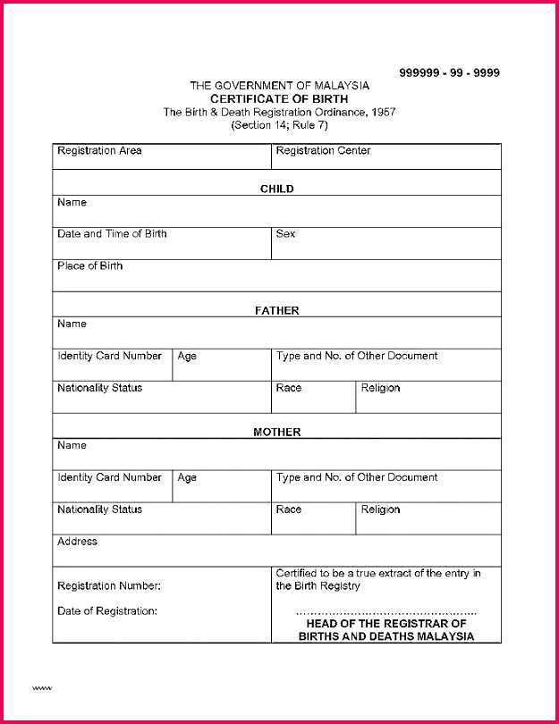 template for translation of birth certificate templates marriage format india