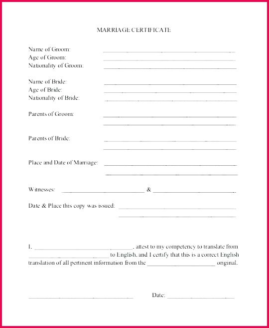 birth certificate translation template inspirational free word document mexican example