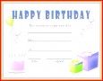 3 Birthday Certificates Free Template Pdf