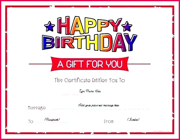 happy birthday printable template intended for certificate iou free