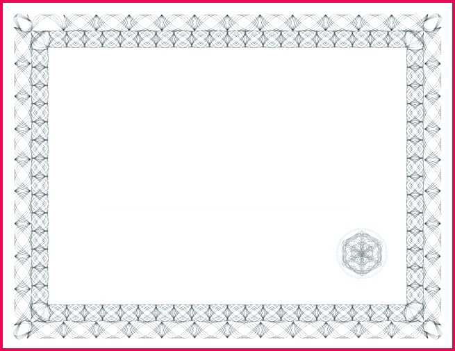 frame blank certificate templates free printable border photo template award orange