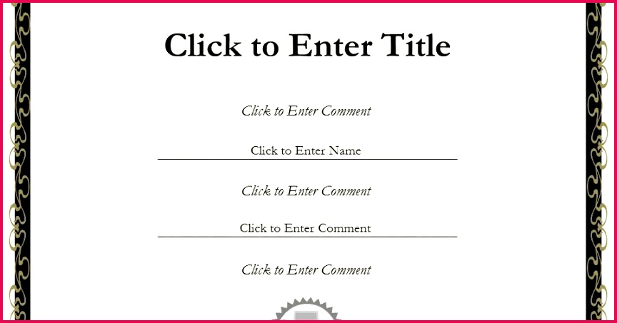 free printable certificates templates