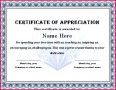 3 Blank Template for Certificate Of Appreciation