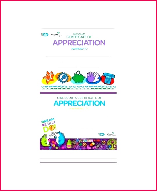girl scout achievement certificate templates bridging template