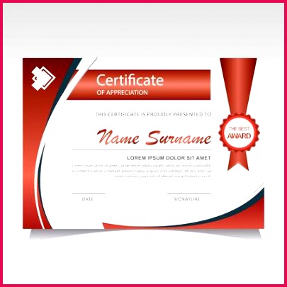 elegant certificate of appreciation template design