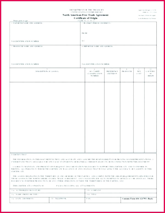 template certificate of origin – ellerynewton 540699 blank certificate origin template of