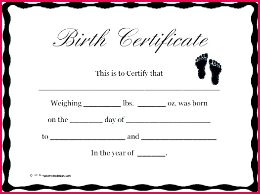puppy birth certificate pet template free