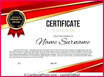 creative vector illustration of stylish certificate template appreciation award isolated on background art design modern winner blank abstract lay