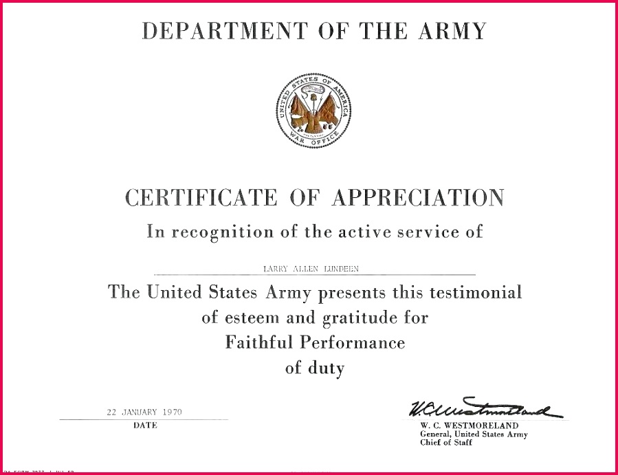 army promotion certificate template form of achievement famous s example us officer t