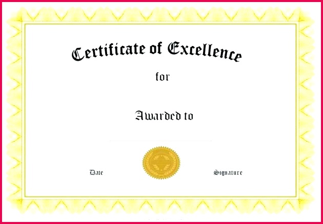 blank certificate templates free template powerpoint of appreciation