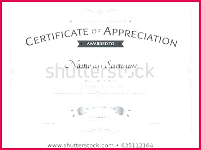 certificate of appreciation template with award ribbon on abstract background vintage border style sample text