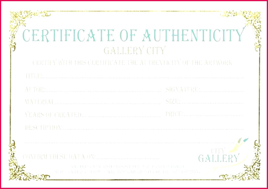 free certificate of authenticity template word art authentication sample certificate free art authentication certificate template