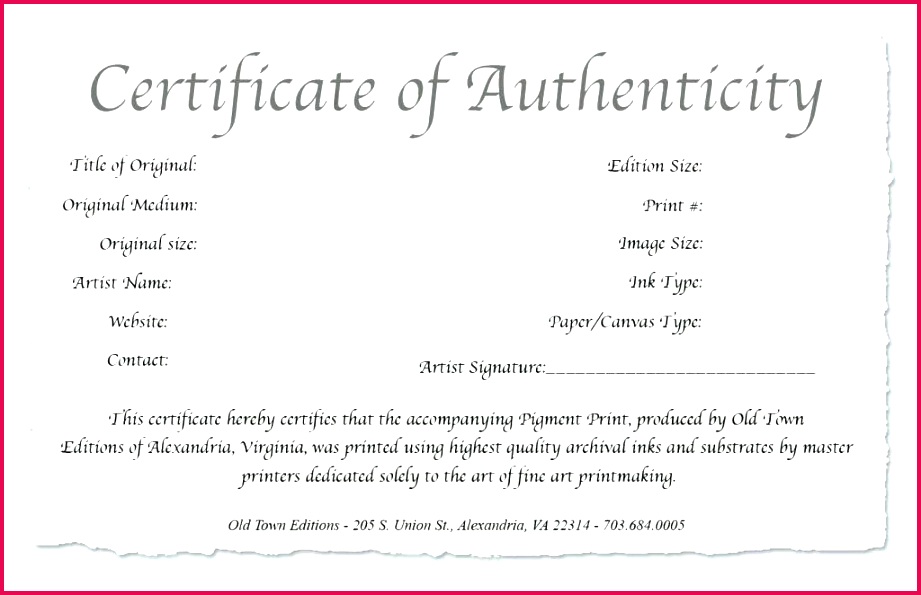 artist certificate of authenticity template free art a fine print signature certifica mpla certificas signatu