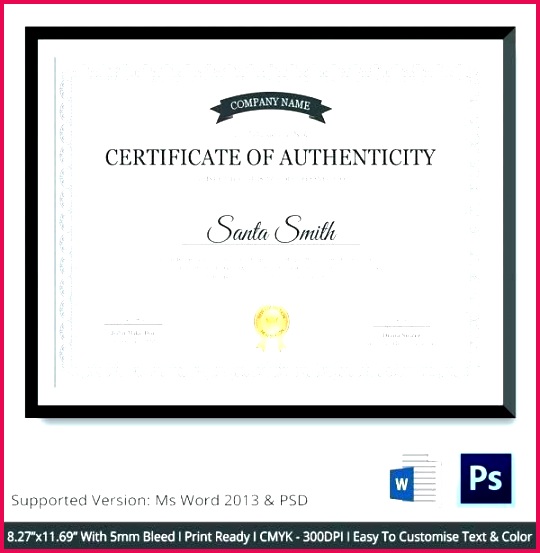 image art authentication certificate template plate for word paper plates free format letterhead letter personalised