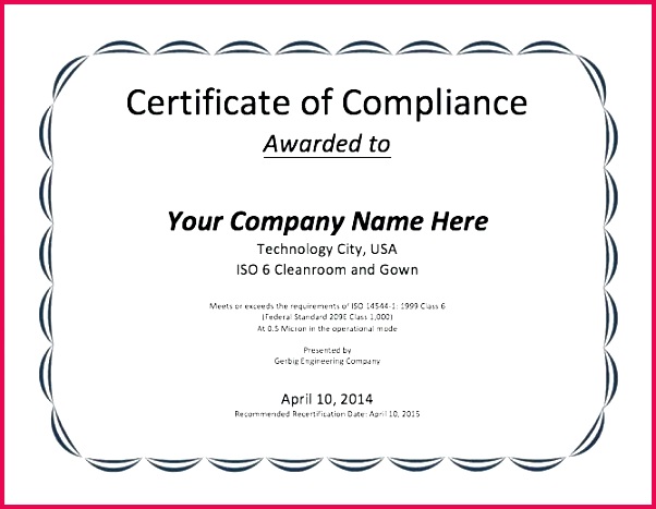 Certificate pliance Form Template Sample Documents In Download Ama 602467 certificate of pliance form template sample documents in ama