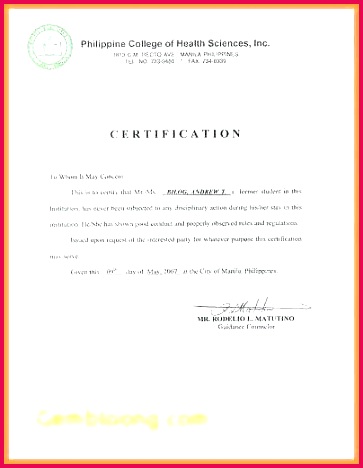 fresh sample certificate good moral character gallery of template letter