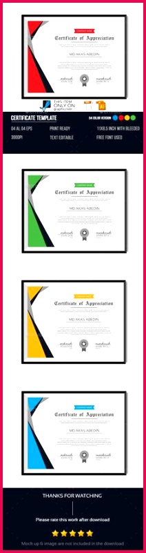 Certificate Template Certificate Merit Certificate Appreciation Certificate Design Award Certificates