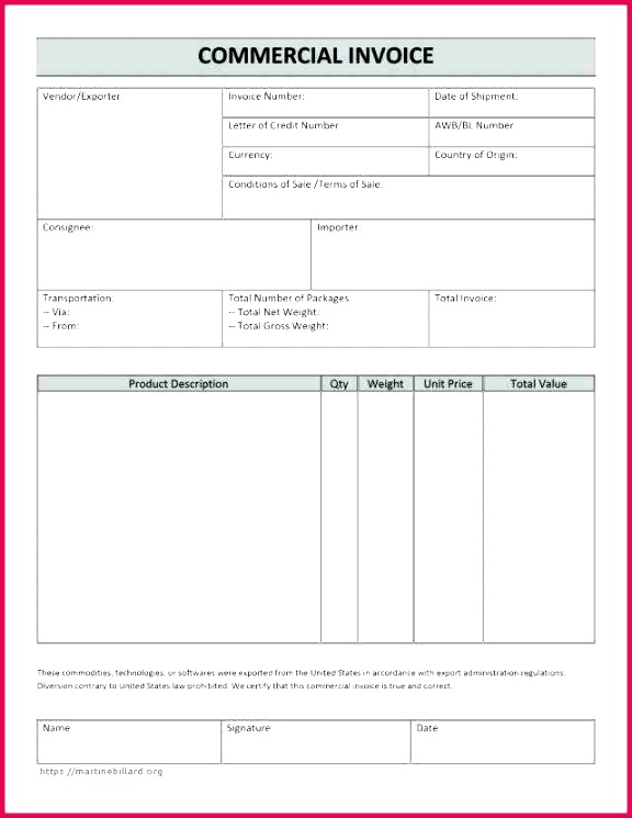 invoice template best mercial uk dhl