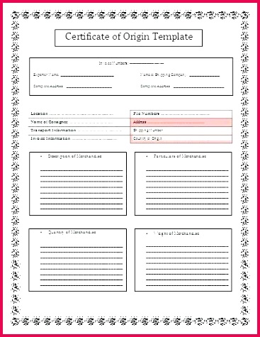 us certificate origin form manufacturer of template large temp