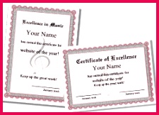 music certificate template