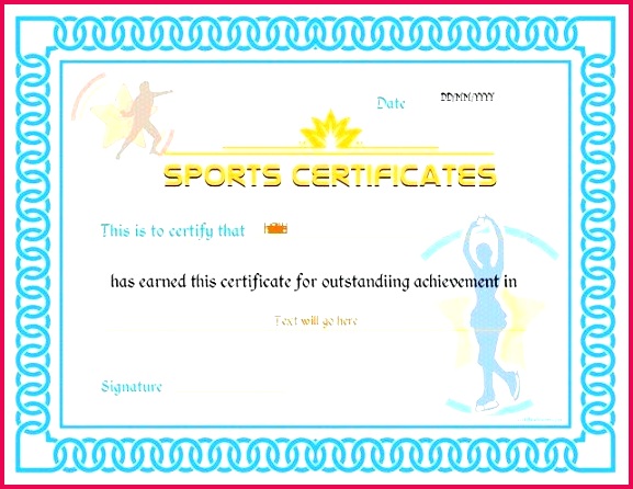 sports certificate template for ms word format of participation certificates