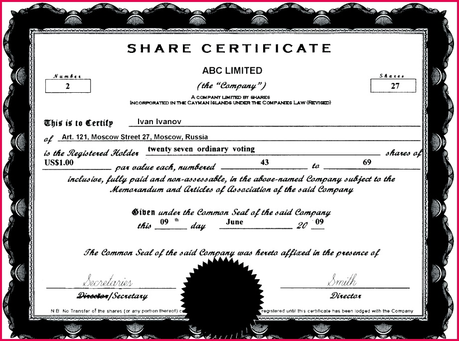 share certificate template stock templates sample uk excel formats word free