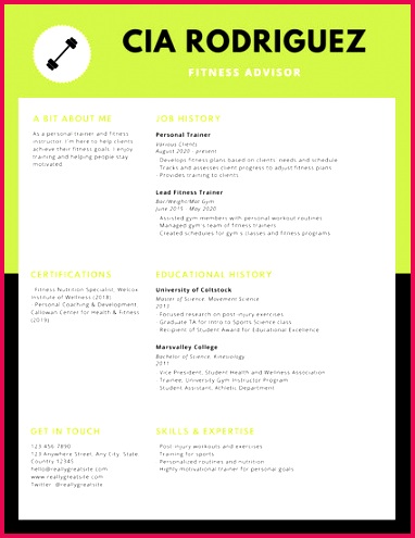 Health and Fitness Expert Resume Use this template