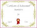 4 Certificate Templates Achievement Award