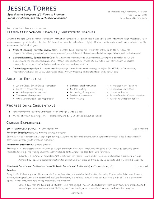 resume of a preschool teacher luxury preschool teacher resume template teacher resume example awesome of resume of a preschool teacher
