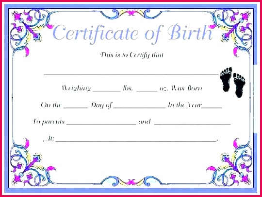 printable birth certificate certificates free for dogs templates template baby pdf mexican cert