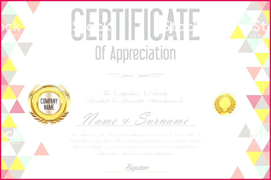 certificate retro design template vector id