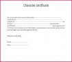 4 Character Certificate Template Uk