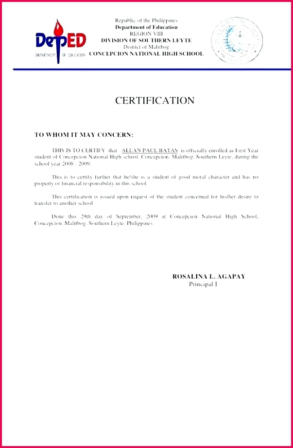 good moral character certificate sample filename of a student archives format letter template