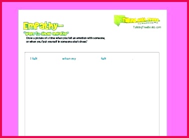 ways to show empathy worksheet printable worksheets character counts middle school