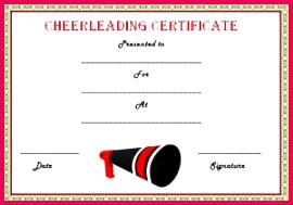 cheerleading certificate templates free free printable cheerleading certificate templates free cheer templates 300x210