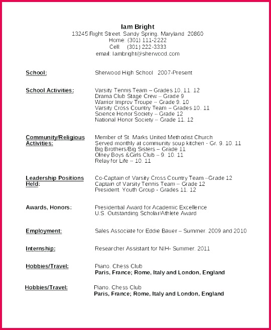 high school club application template membership form resume format for college impressive design colle