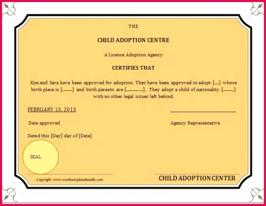 adoption birth certificate template extensions and of free pet word
